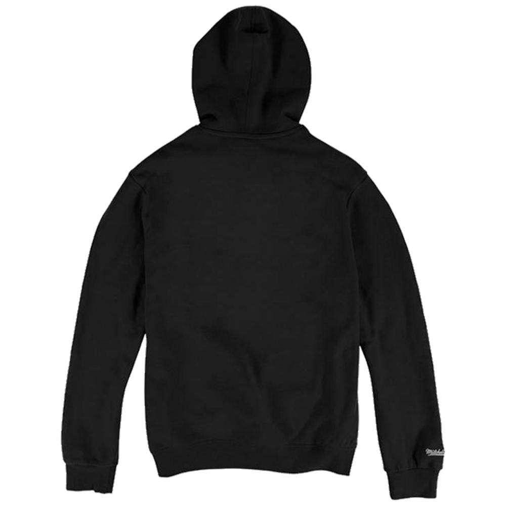 Oakland Raiders Mitchell & Ness NFL Distressed Logo Hoodie Jumper - Black
