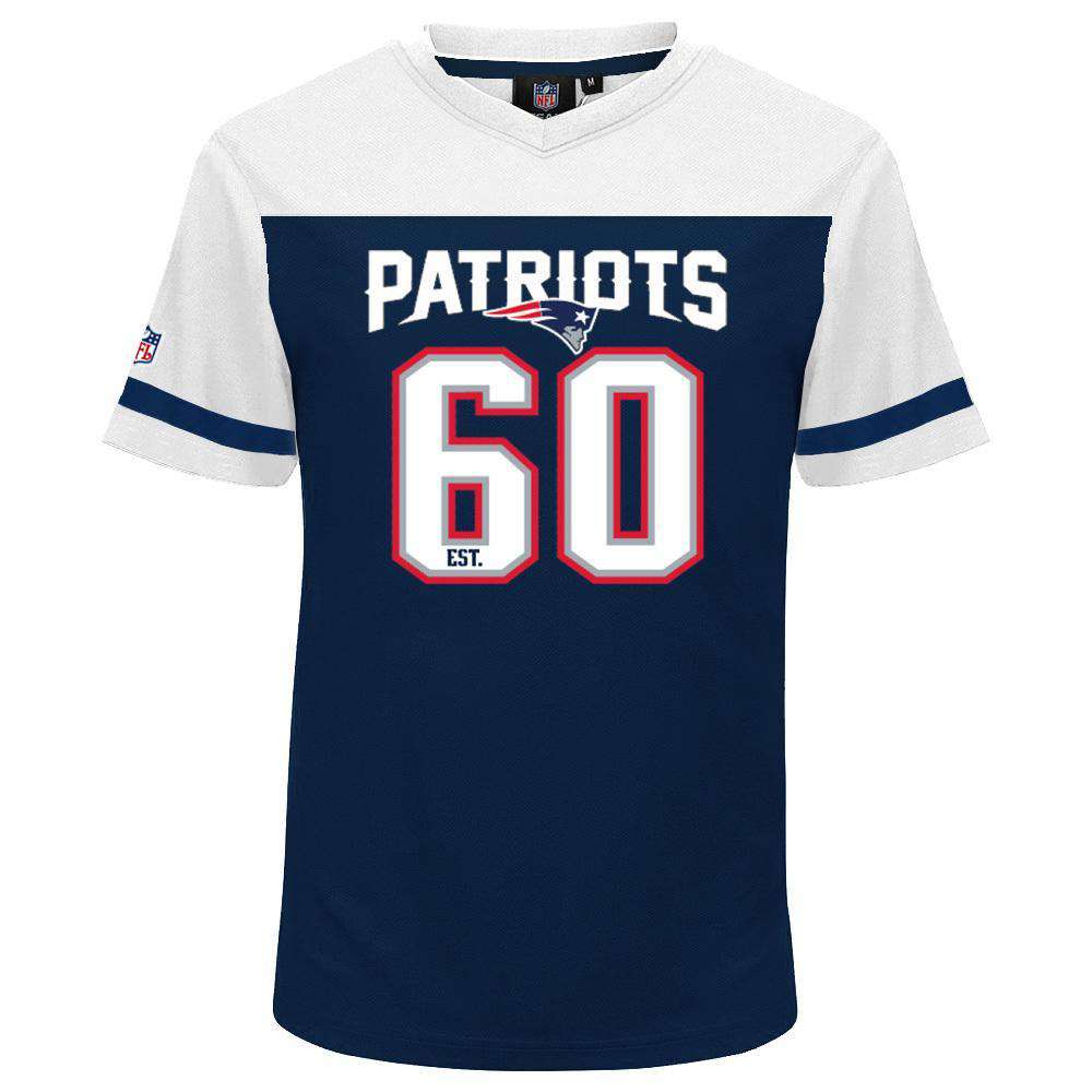 New England Patriots Majestic NFL Poly Mesh Jersey Shirt - Navy