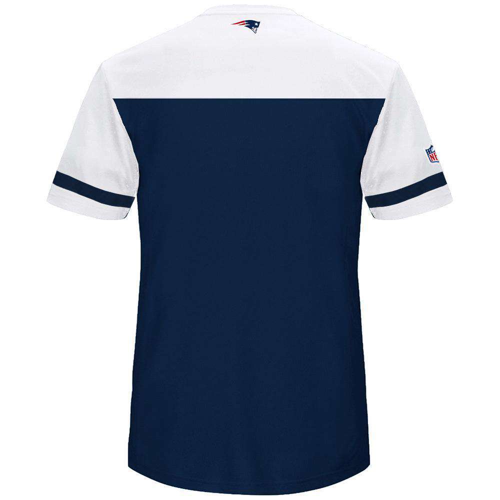 New England Patriots Majestic NFL Poly Mesh Jersey Shirt - Navy