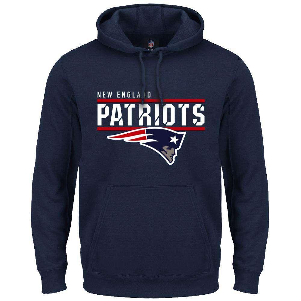 New England Patriots Majestic NFL Flex Team Hoodie Jumper - Navy