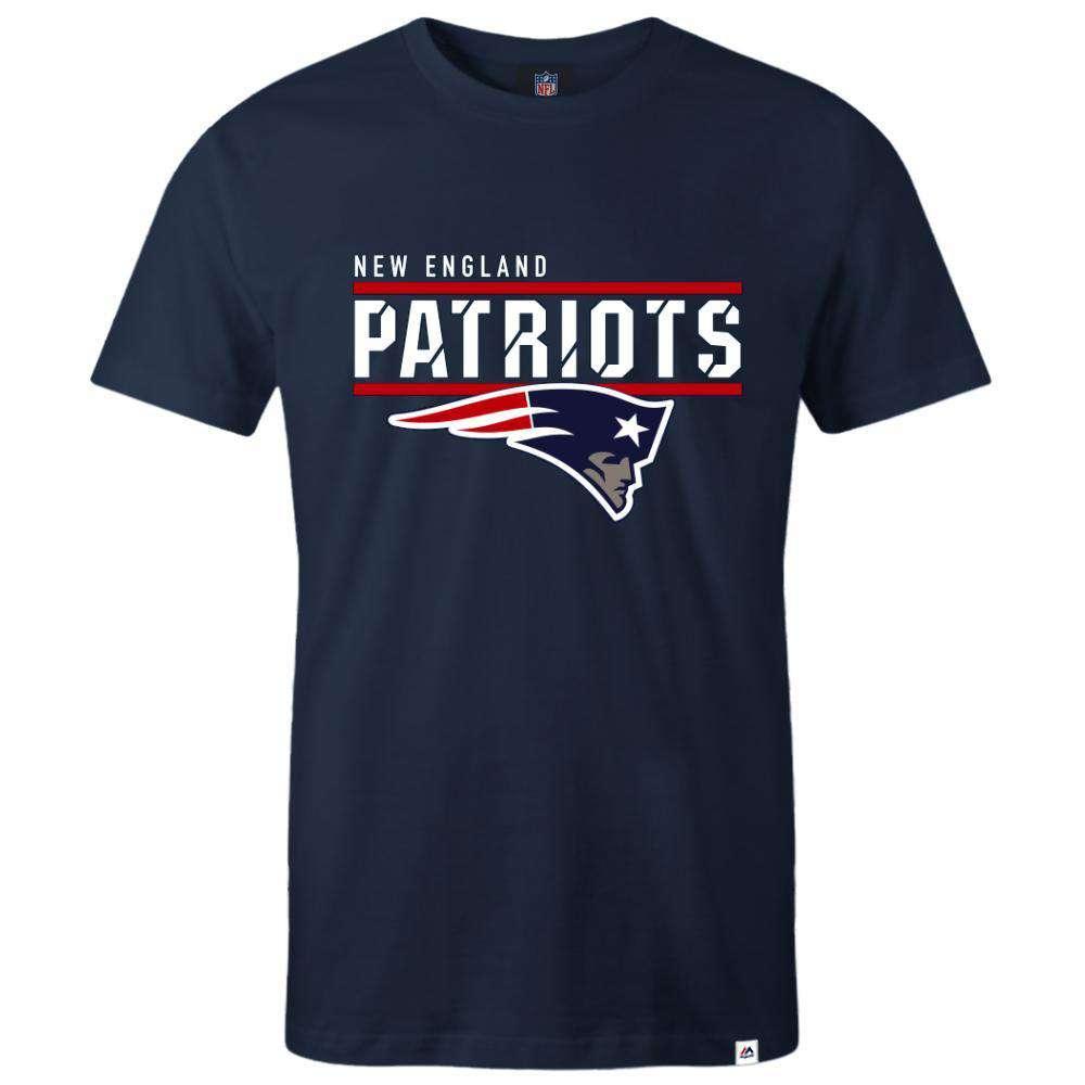New England Patriots Majestic NFL Team Flex T-Shirt - Navy