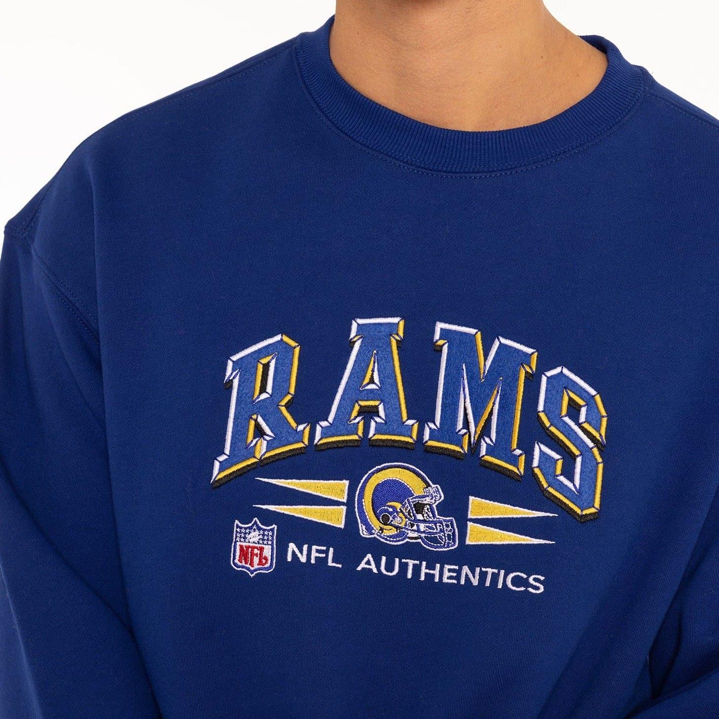 Los Angeles Rams Mitchell & Ness NFL Authentics Vintage Crew Jumper - Blue