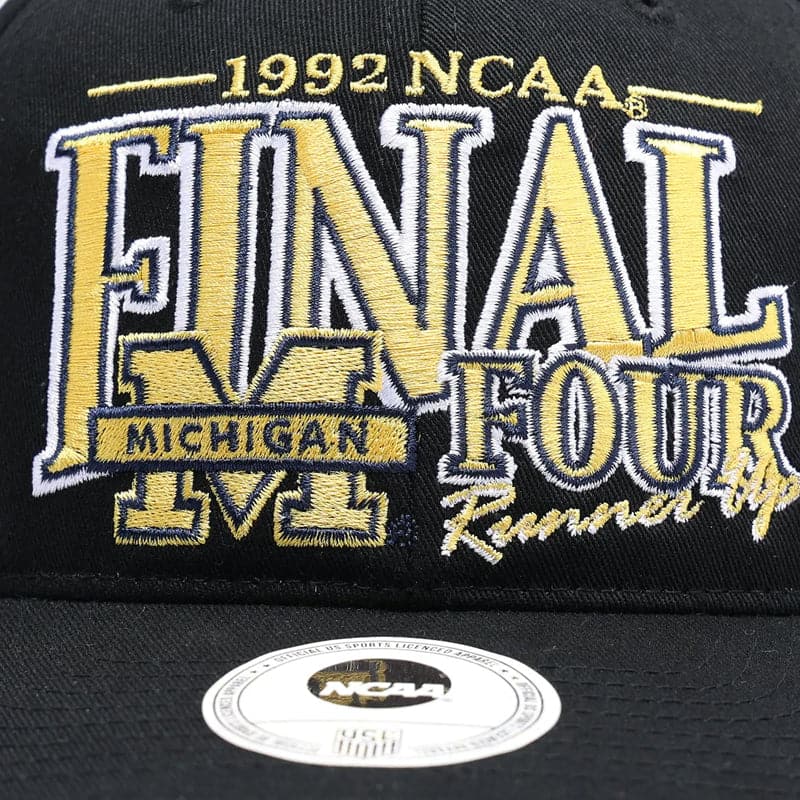 Michigan Wolverines NCAA Final Four Pre-Curved Snapback Hat - Black