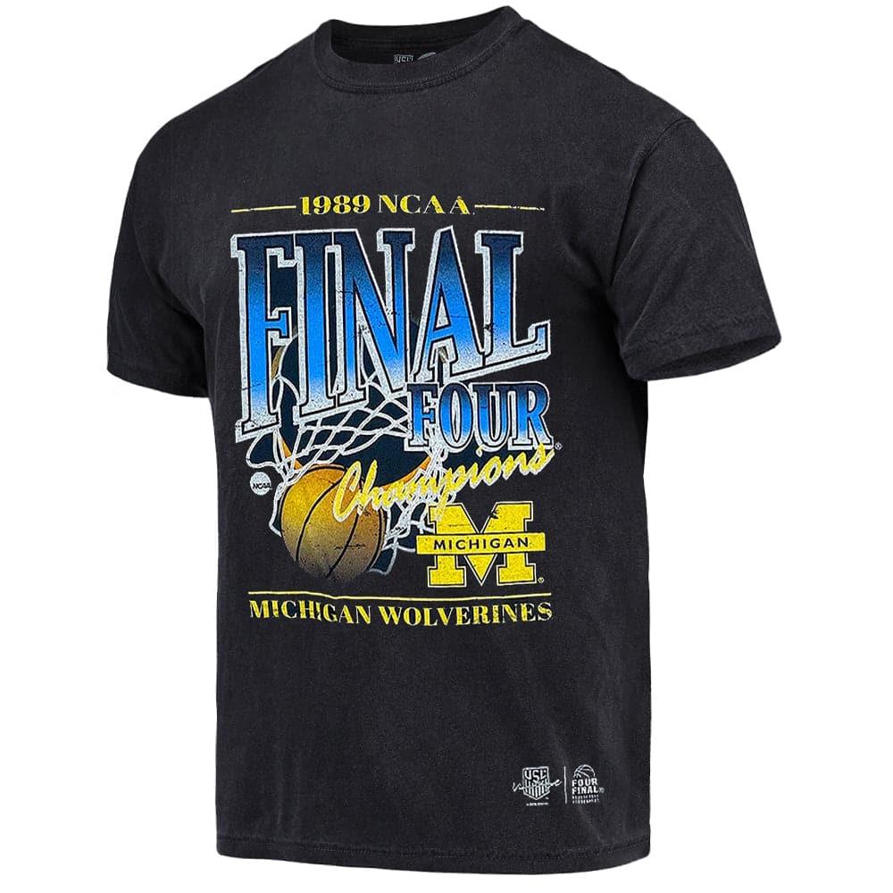 Michigan Wolverines NCAA Final Four Vintage T-Shirt - Faded Black