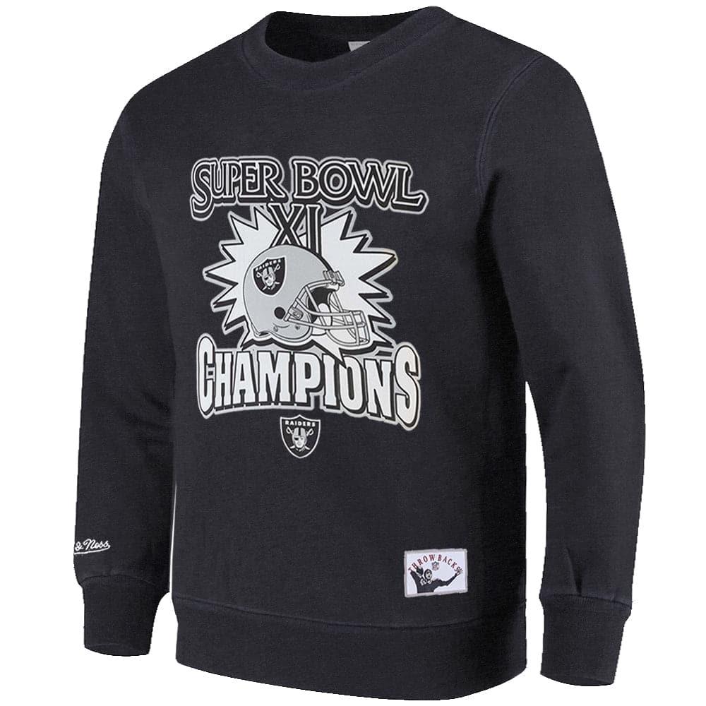 Las Vegas Raiders Mitchell & Ness NFL Champs Vintage Crew Jumper - Vintage Black