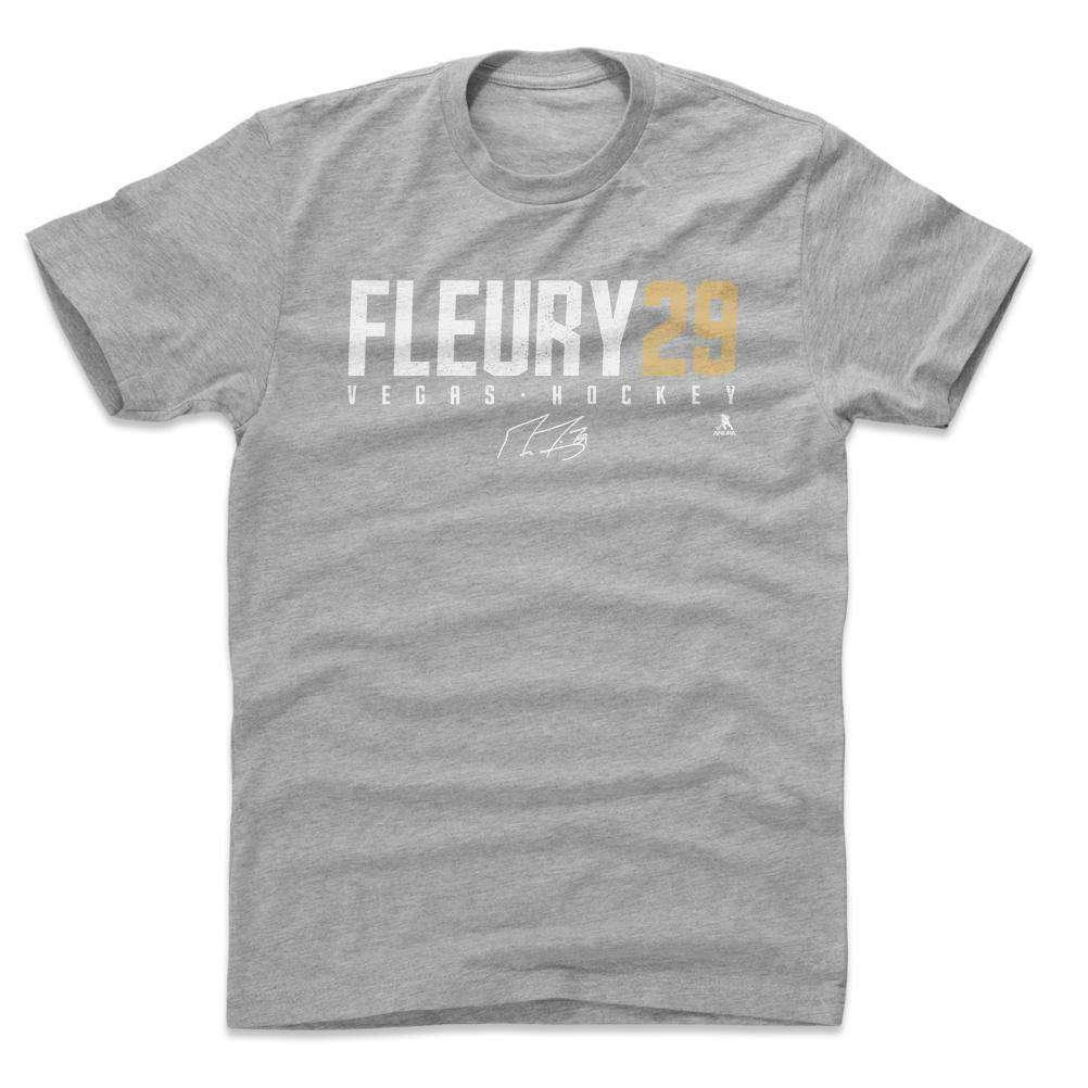 Marc-Andre Fleury Vegas Golden Knights 500 Level NHL Name T-Shirt - Grey