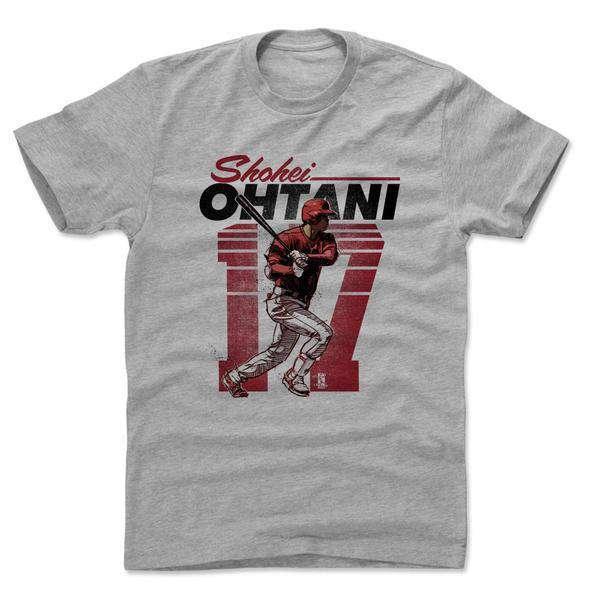 Shohei Ohtani Los Angeles Angles 500 Level MLB Retro T-Shirt - Grey
