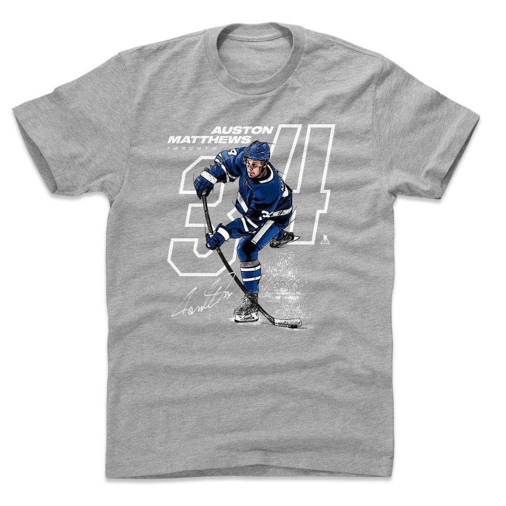 Auston Matthews Toronto Maple Leafs 500 Level NHL Offset T-Shirt - Grey