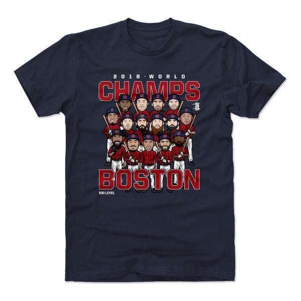 Boston Red Sox 500 Level MLB 2018 World Champs T-Shirt - Navy
