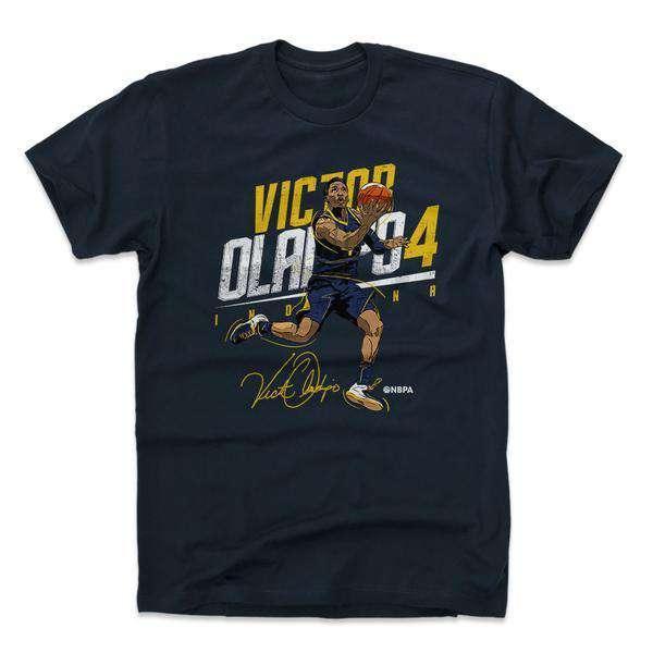 Victor Oladipo Indiana Pacers 500 Level NBA Slant T-Shirt - True Navy