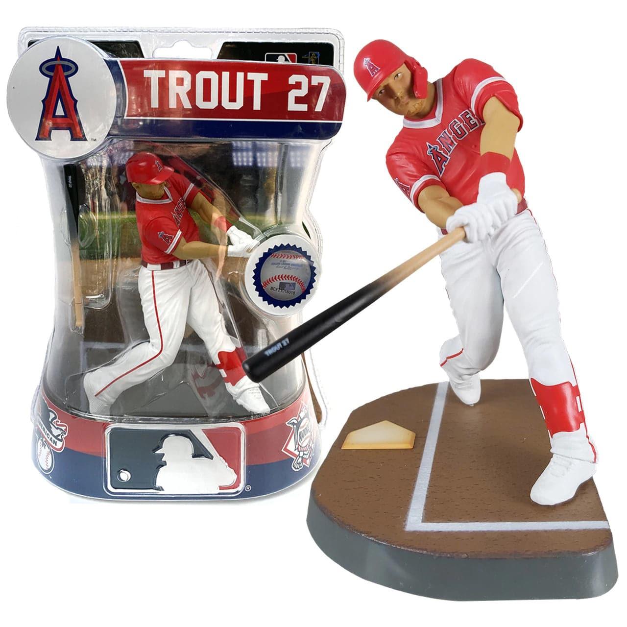 Mike Trout Los Angeles Angels Imports Dragon MLB 6" Action Figure - Red