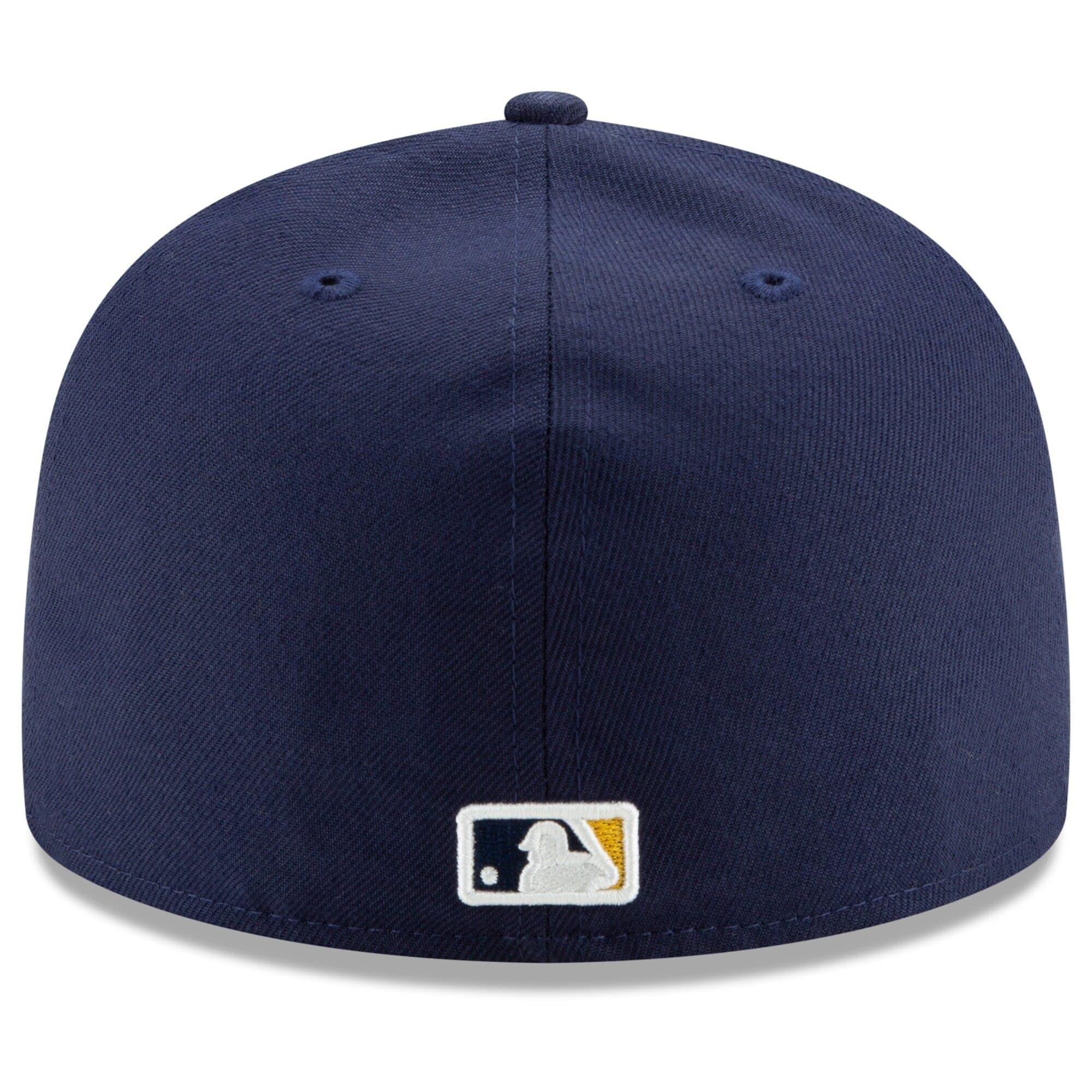 Milwaukee Brewers New Era MLB AC On-Field Home 59FIFTY Fitted Hat - Navy