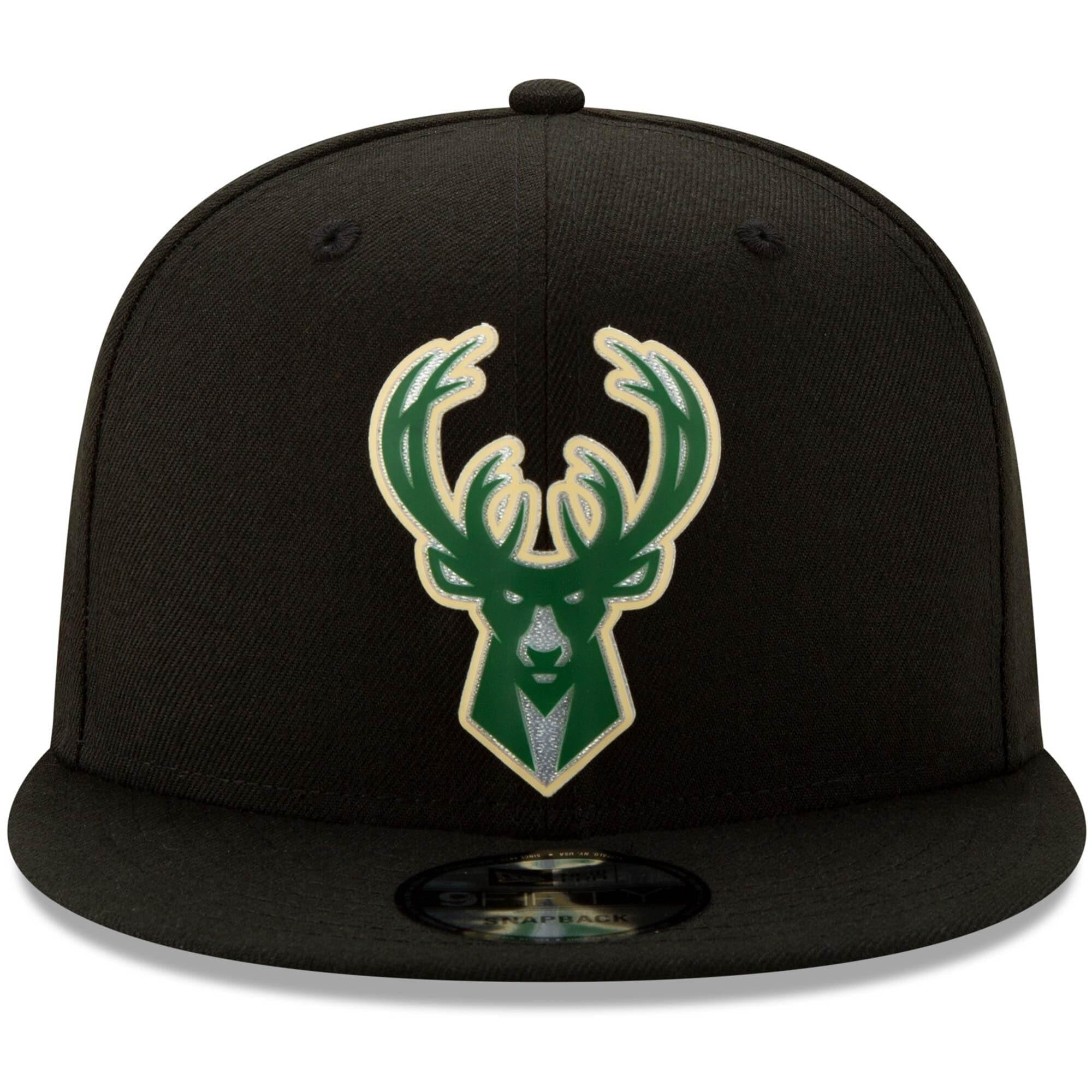 Milwaukee Bucks New Era NBA 2020 Back Half 9FIFTY Snapback Hat - Black