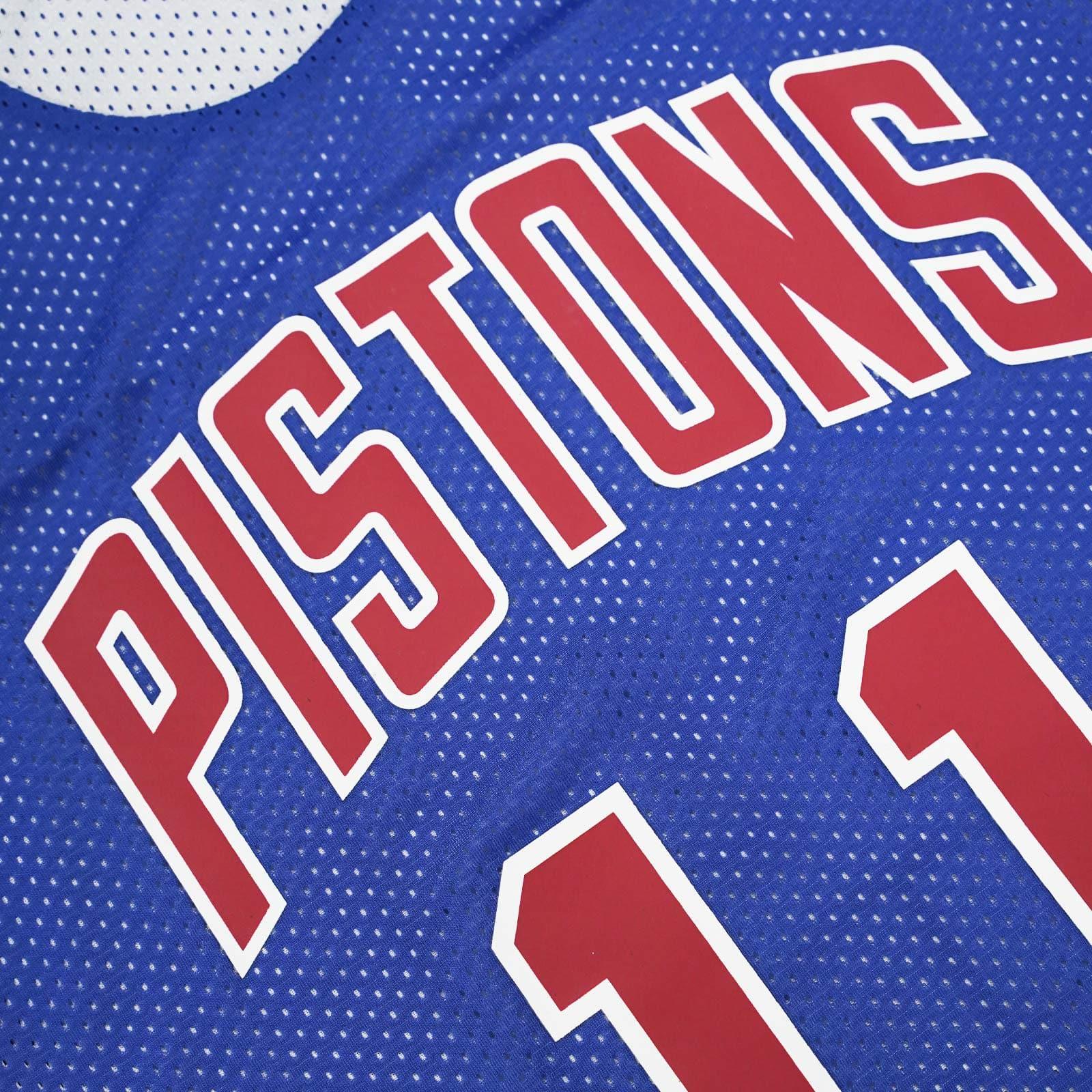 Isiah Thomas Detroit Pistons Mitchell & Ness NBA Reversible Mesh Tank - Blue/White