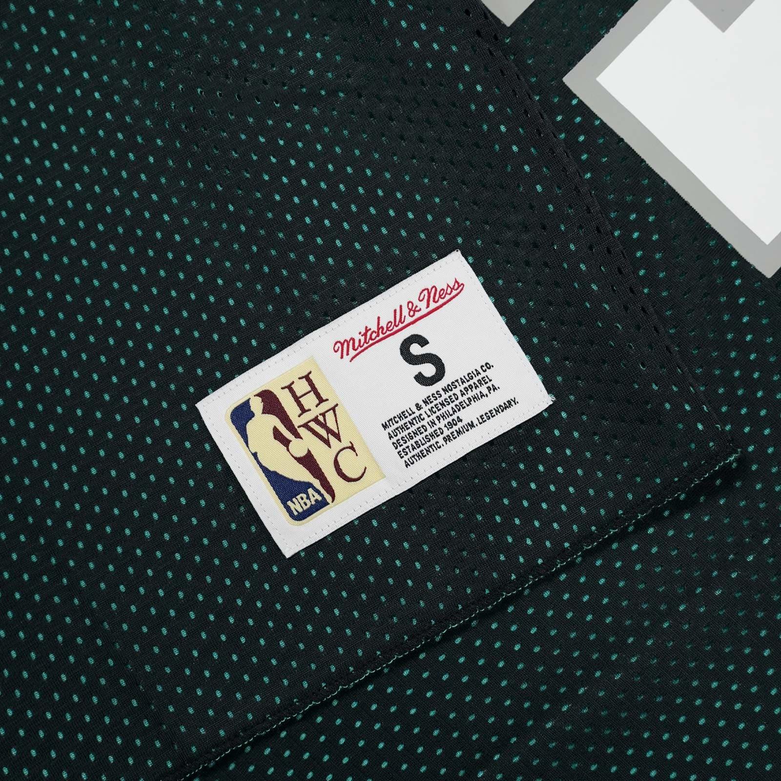 Tim Duncan San Antonio Spurs Mitchell & Ness NBA Reversible Mesh Tank - Black/Teal