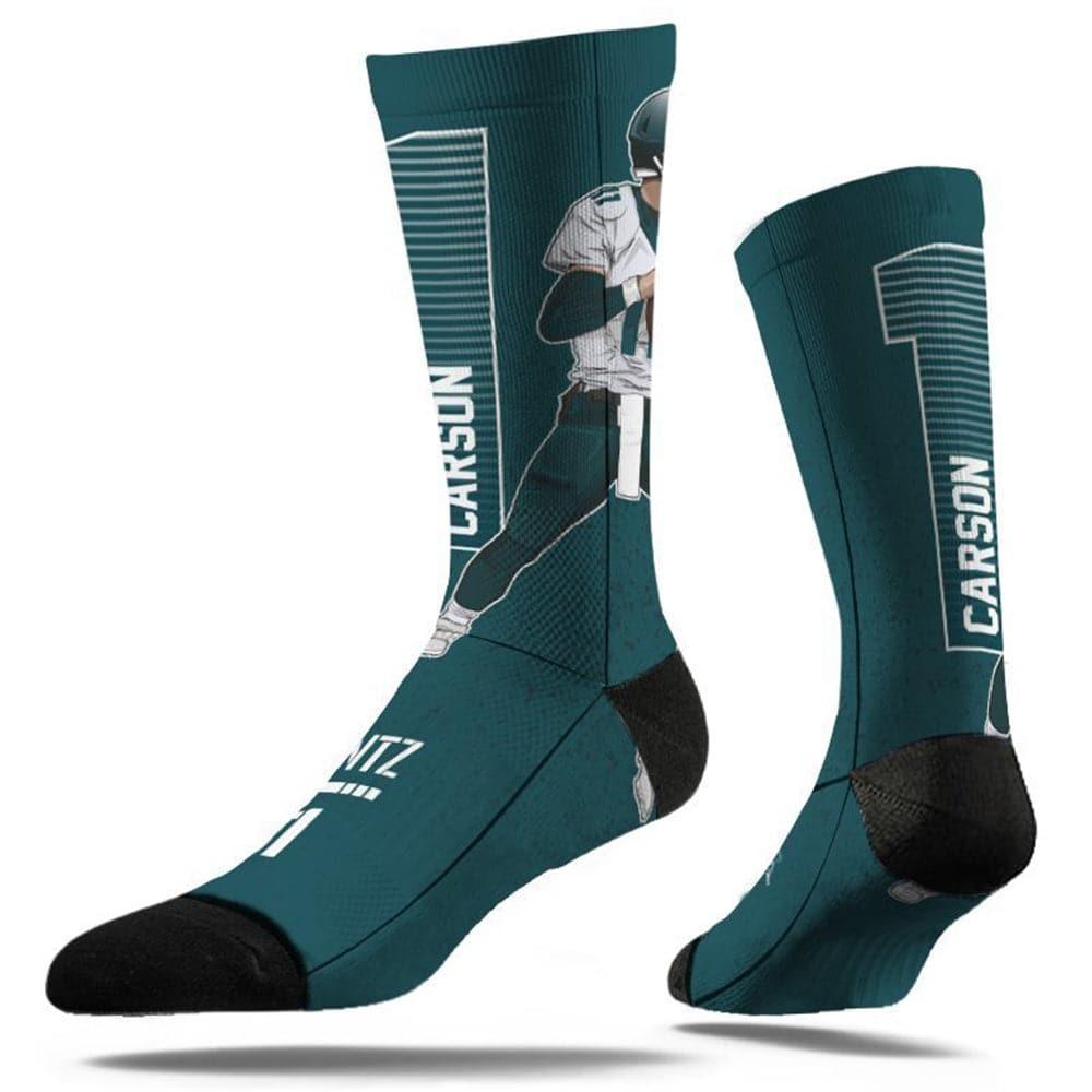 Carson Wentz Philadelphia Eagles Strideline NFL Action Classic Crew Socks - Green