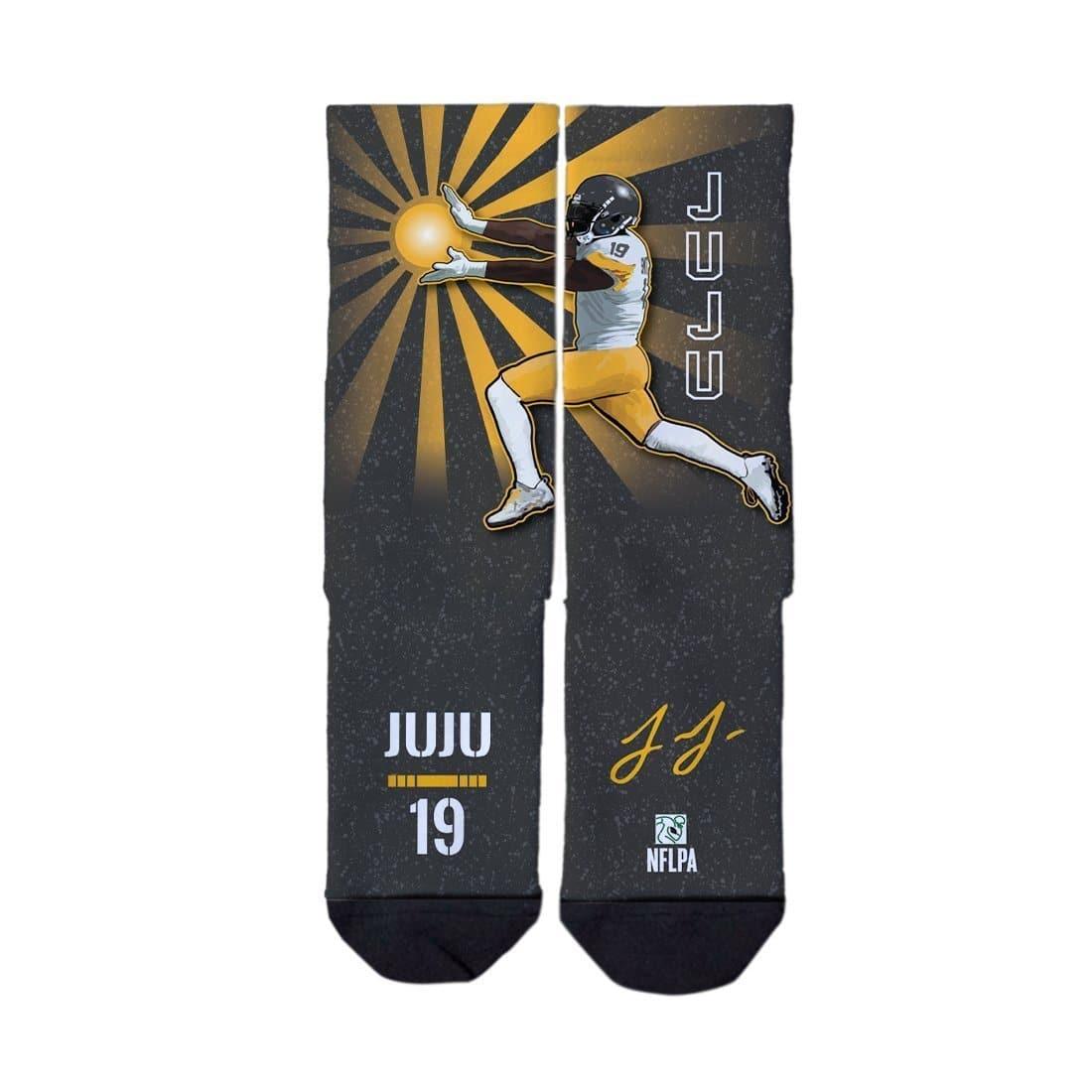 Juju Smith-Shuster Pittsburgh Steelers Strideline NFL Celebration Classic Crew Socks - Black