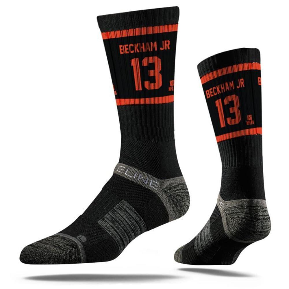 Odell Beckham Jr Cleveland Browns Strideline NFL Sherzy Premium Crew Socks - Black