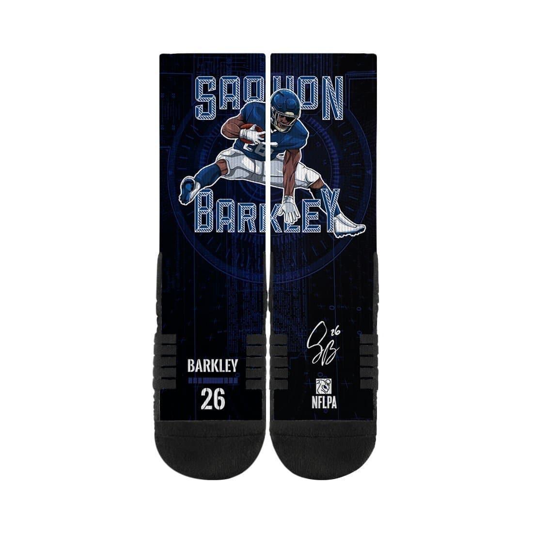 Saquon Barkley New York Giants Strideline NFL Action Premium Crew Socks - Black