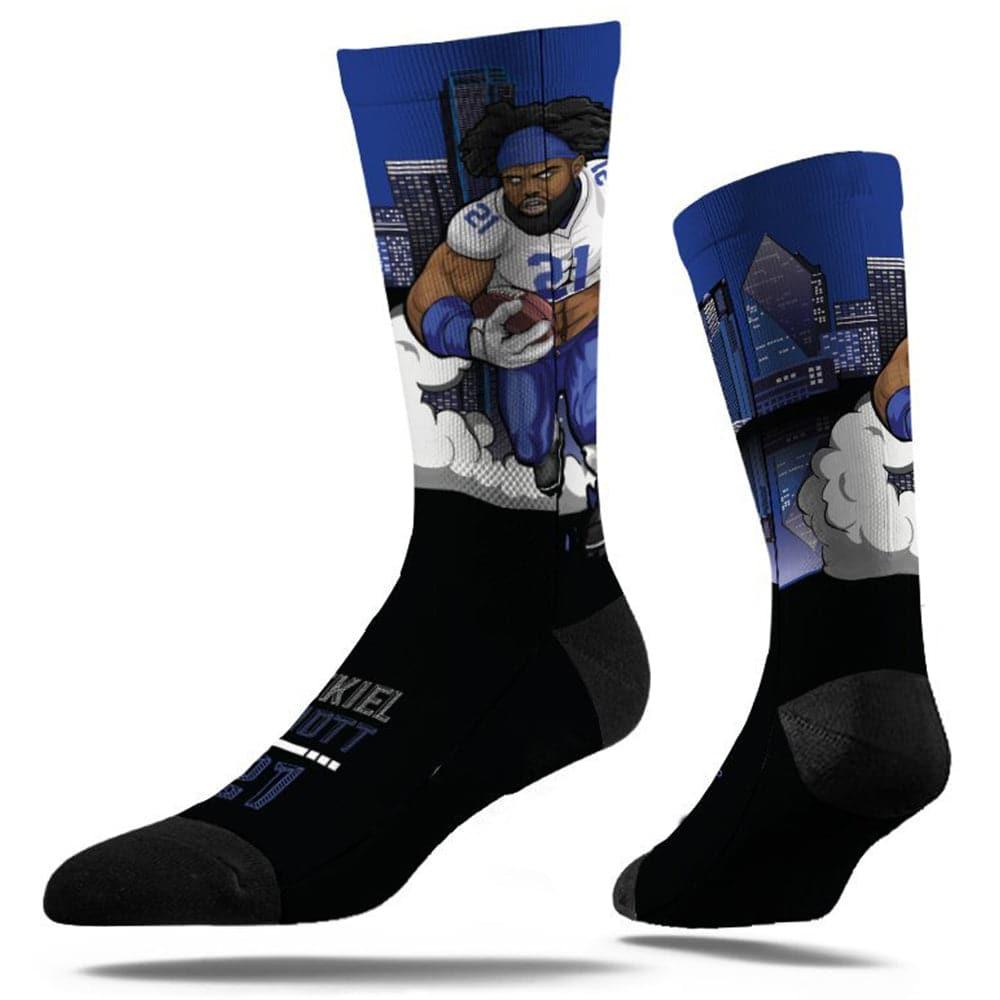 Ezekiel Elliott Dallas Cowboys Strideline NFL Superhero Classic Crew Socks - Black