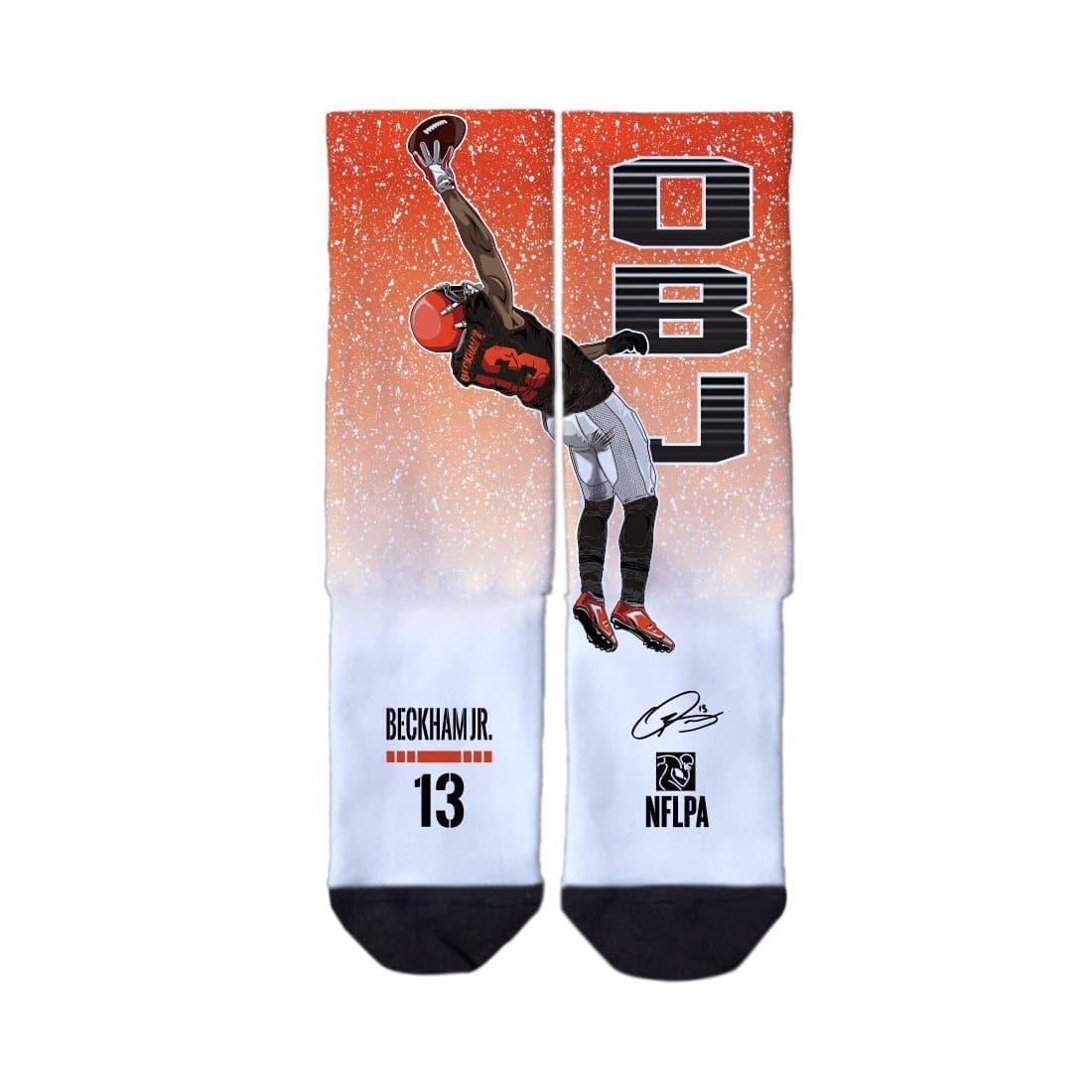 Odell Beckham Cleveland Browns Strideline NFL Action Classic Crew Socks - White