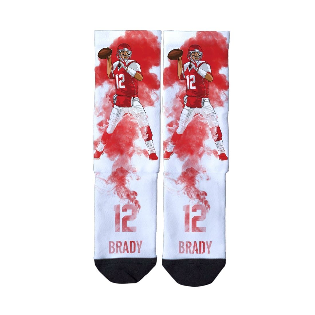 Tom Brady Tampa Bay Buccaneers Strideline NFL Fog Classic Crew Socks - White