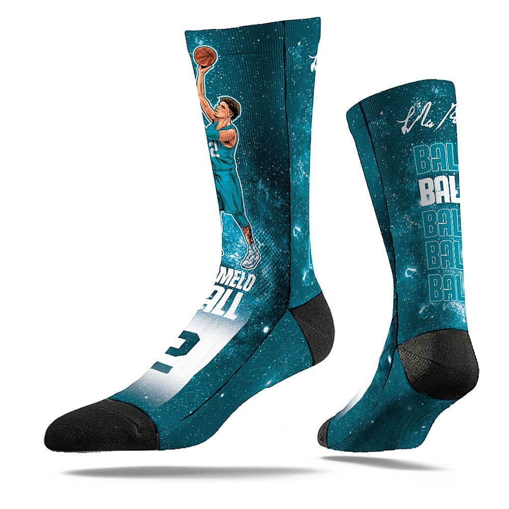 LaMelo Ball Charlotte Hornets Strideline NBA Galaxy Classic Crew Socks - Blue