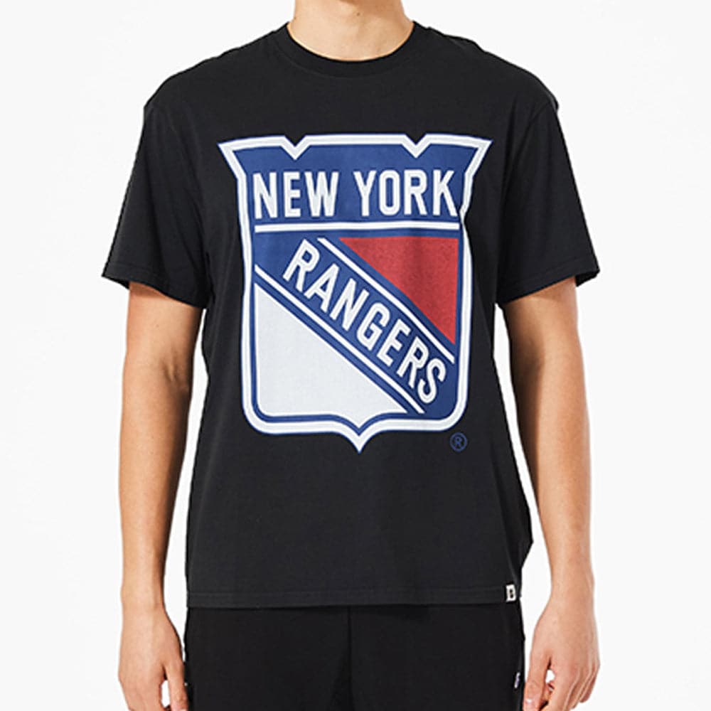 New York Rangers Majestic NHL XL Logo T-Shirt - Black
