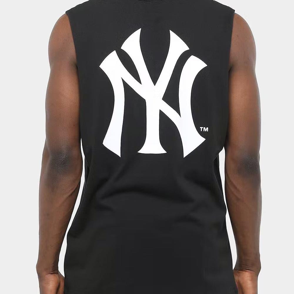 New York Yankees Majestic MLB Yisser Sleeveless Muscle T-Shirt - Black
