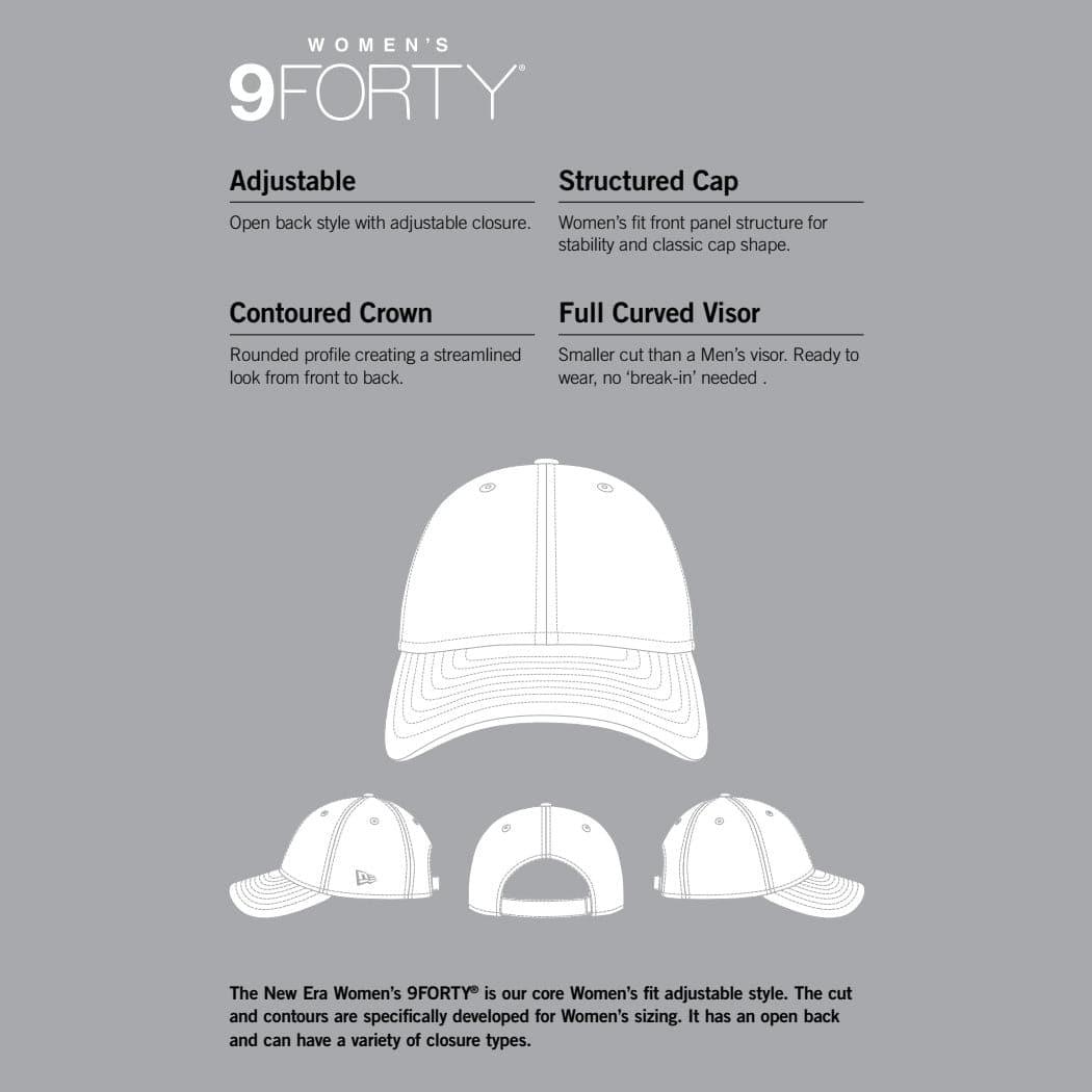 Womens Boston Red Sox New Era MLB Team 9FORTY Curve Hat - Navy