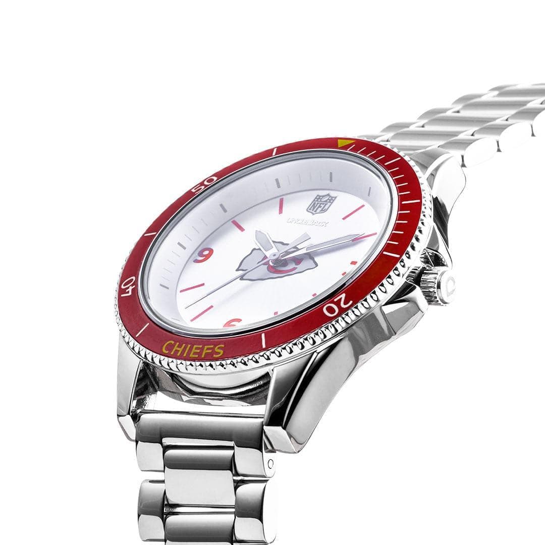 Kansas City Chiefs Uncle Jack NFL Team Unisex Watch - Silver