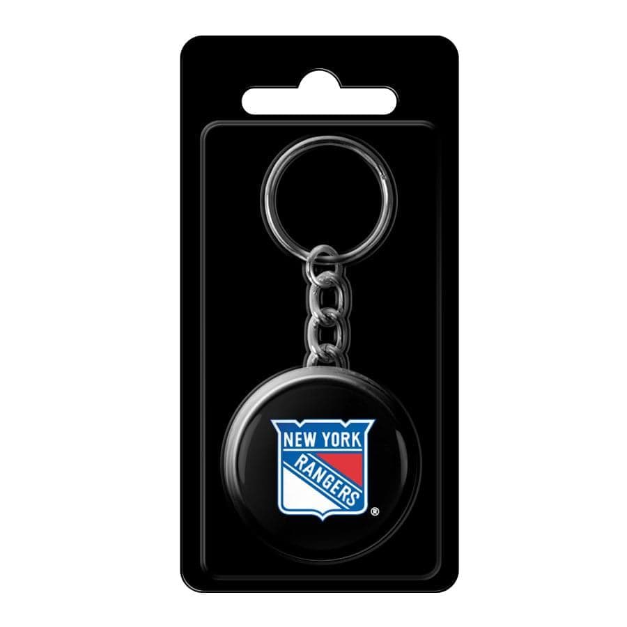 New York Rangers Inglasco NHL 1.5” Mini Puck Plastic Keychain