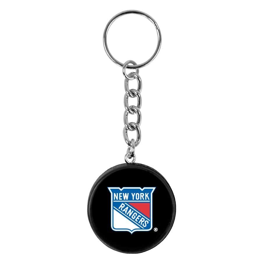 New York Rangers Inglasco NHL 1.5” Mini Puck Plastic Keychain