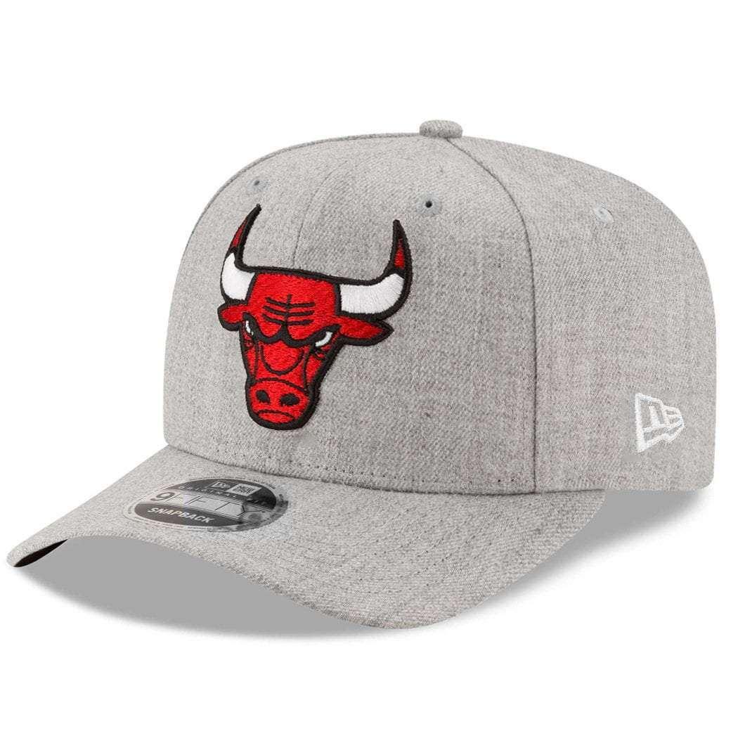 Chicago Bulls New Era NBA Heather Drop 9FIFTY Pre-Curved Snapback Hat