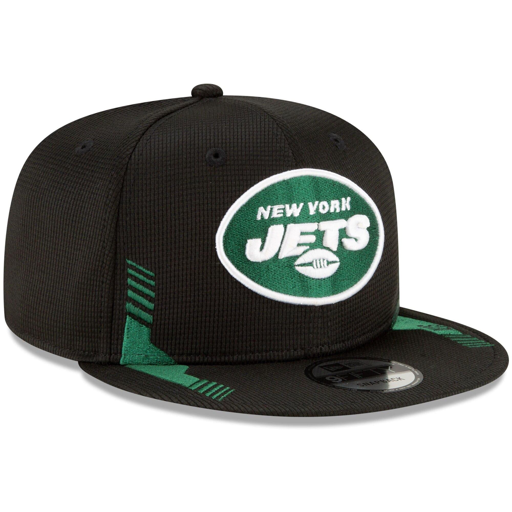 New York Jets New Era NFL 2021 Sideline Home 9FIFTY Snapback Hat - Black