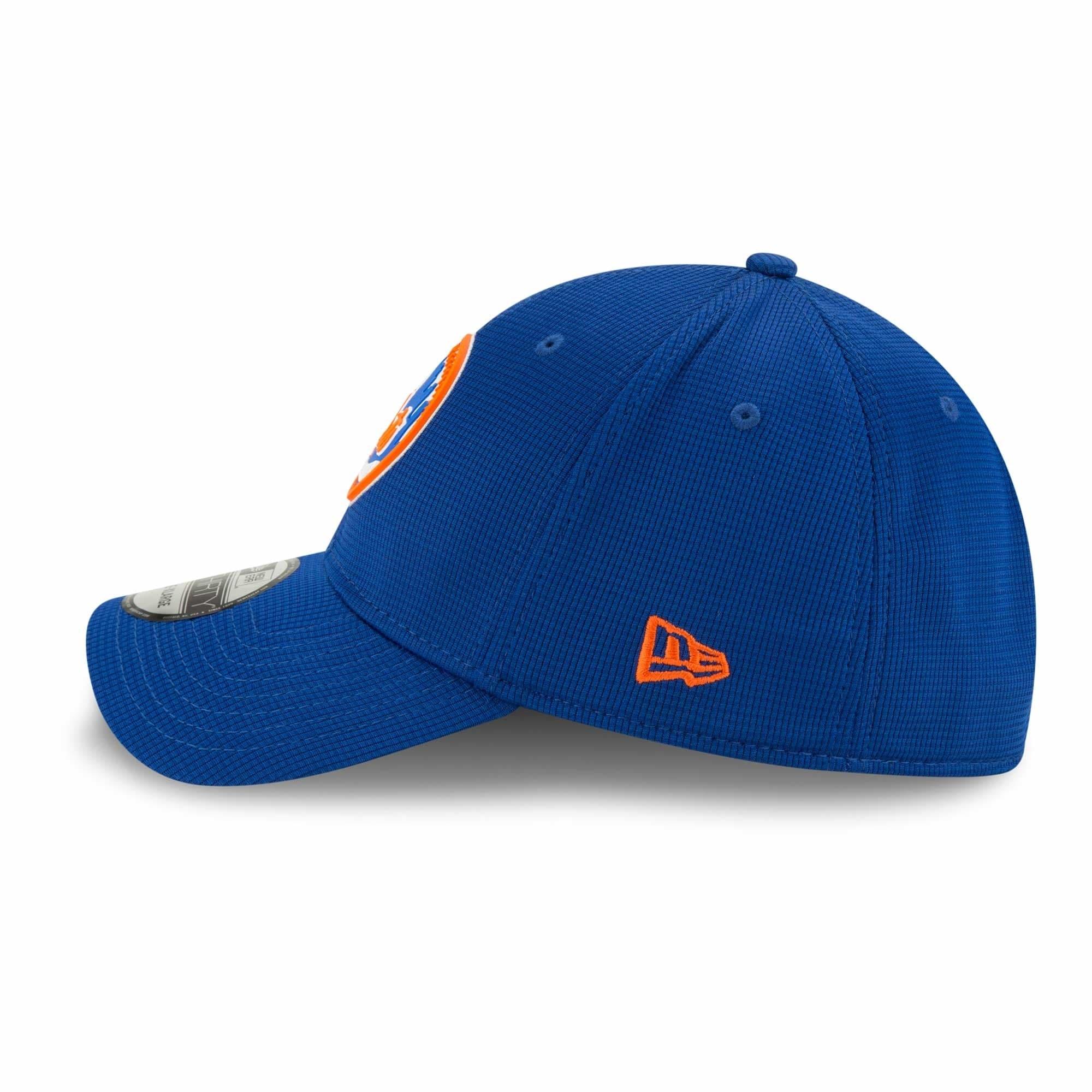 New York Mets New Era MLB Clubhouse 39THIRTY Flex Fit Curve Hat - Blue