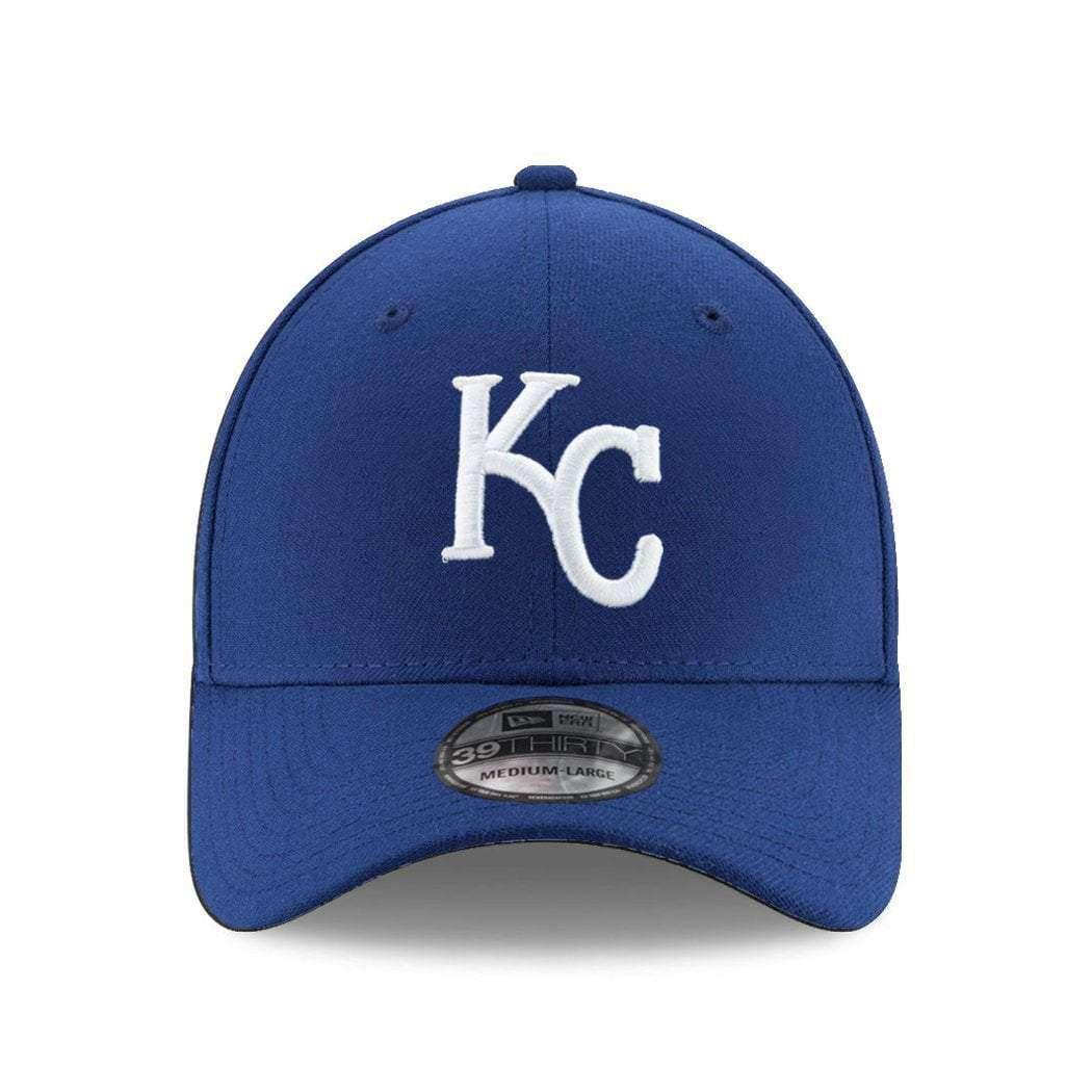 Kansas City Royals New Era MLB Team 39THIRTY Curve Hat - Blue