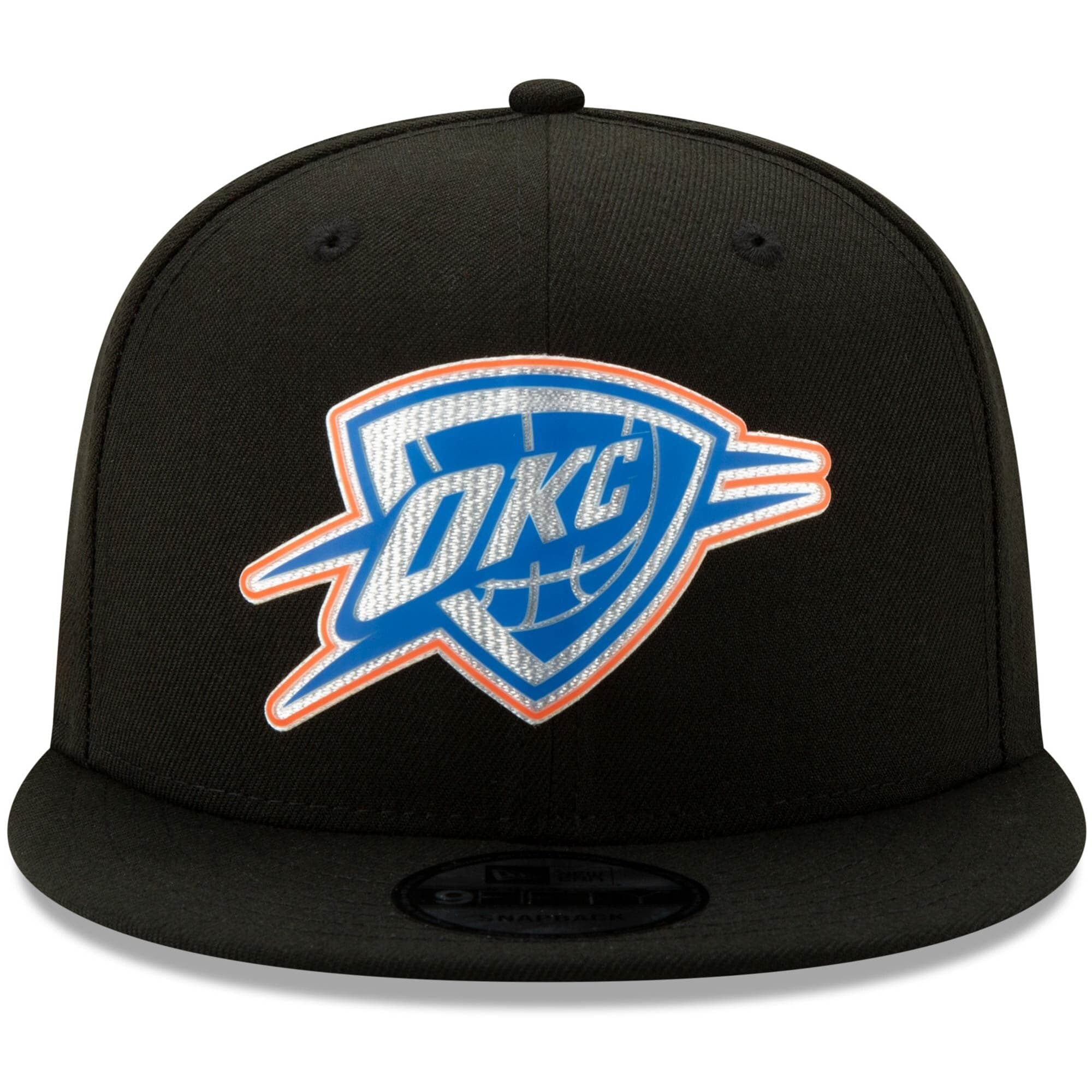 Oklahoma City Thunder New Era NBA 2020 Back Half 9FIFTY Snapback Hat - Black
