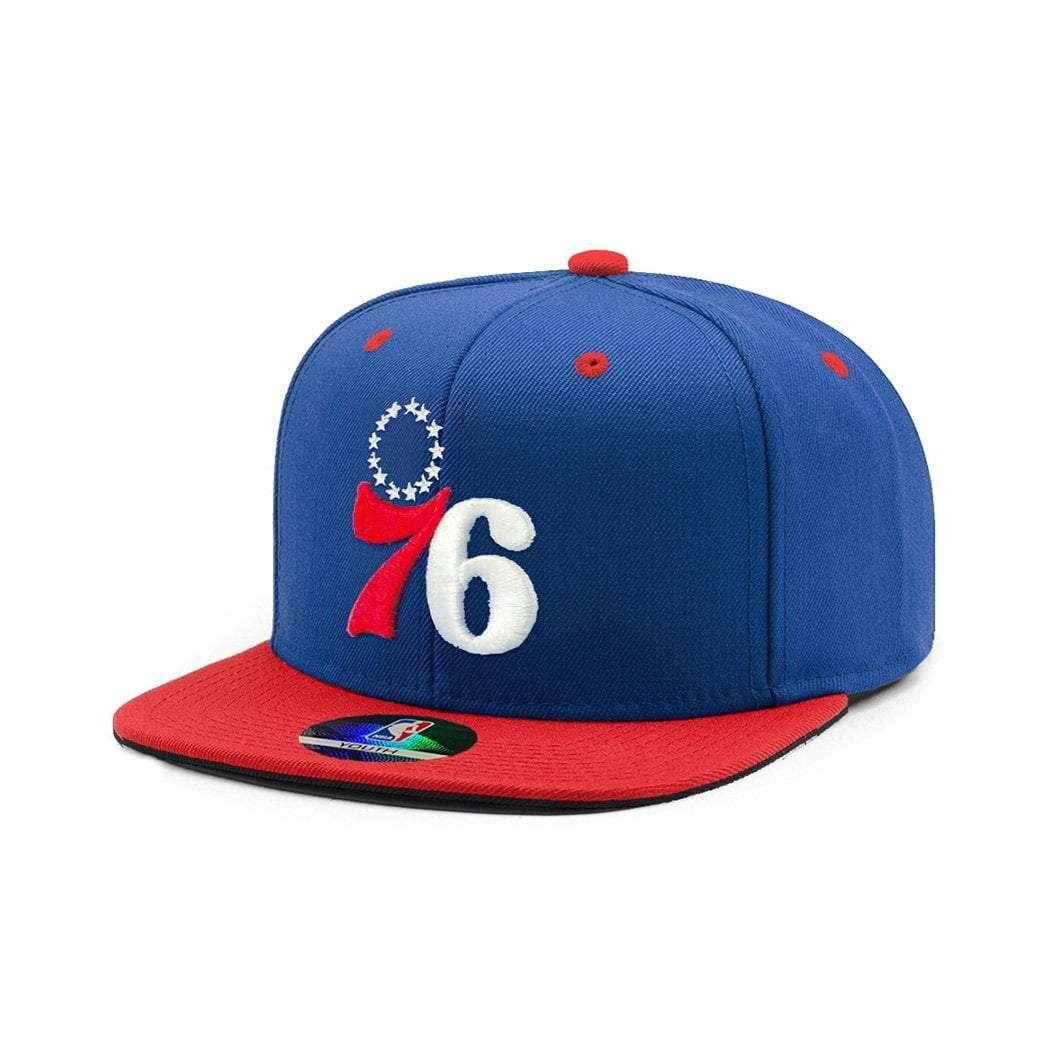 Kids Philadelphia 76ers Outerstuff NBA 2 Tone Snapback Hat - Blue