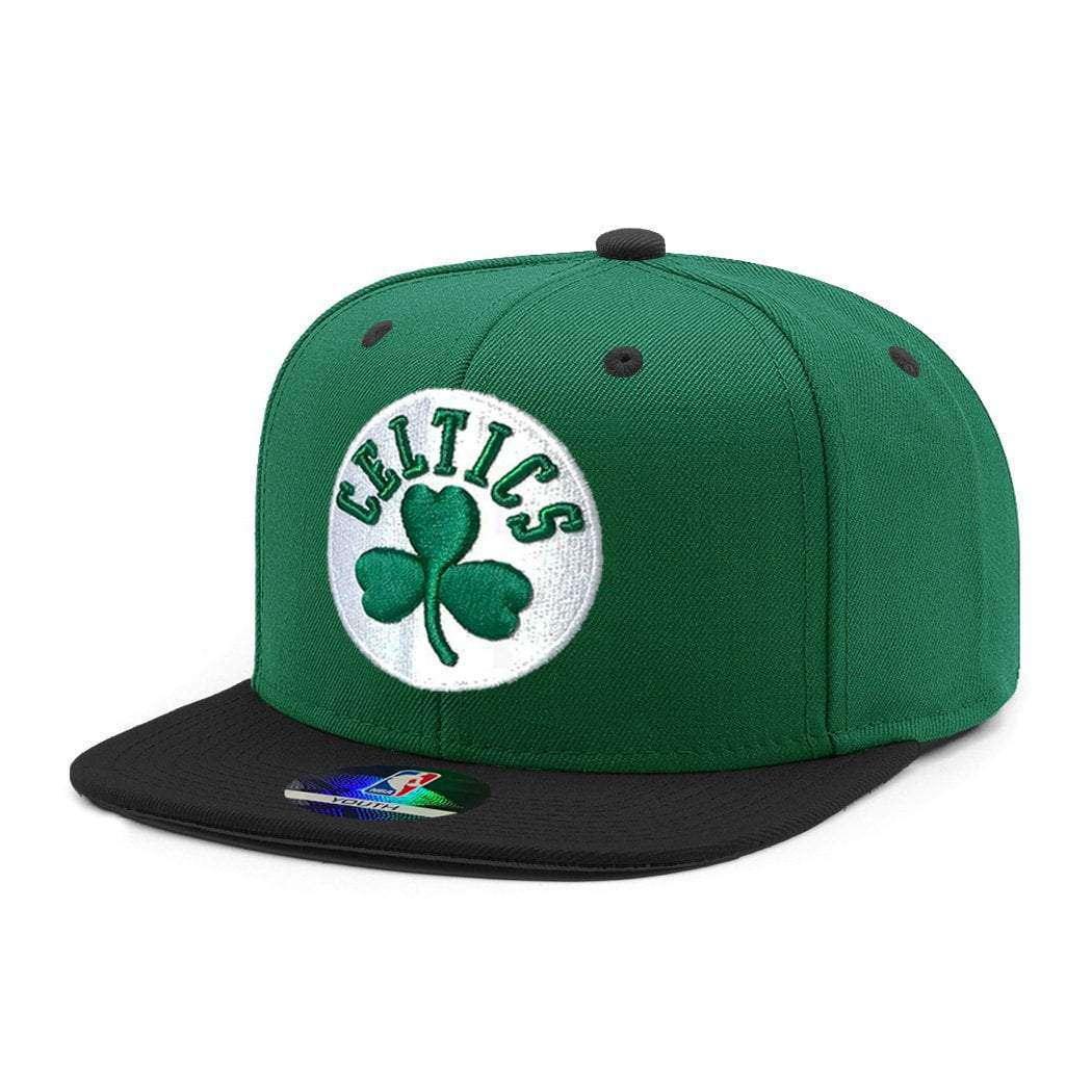 Youths Boston Celtics Outerstuff NBA 2 Tone Snapback Hat - Green