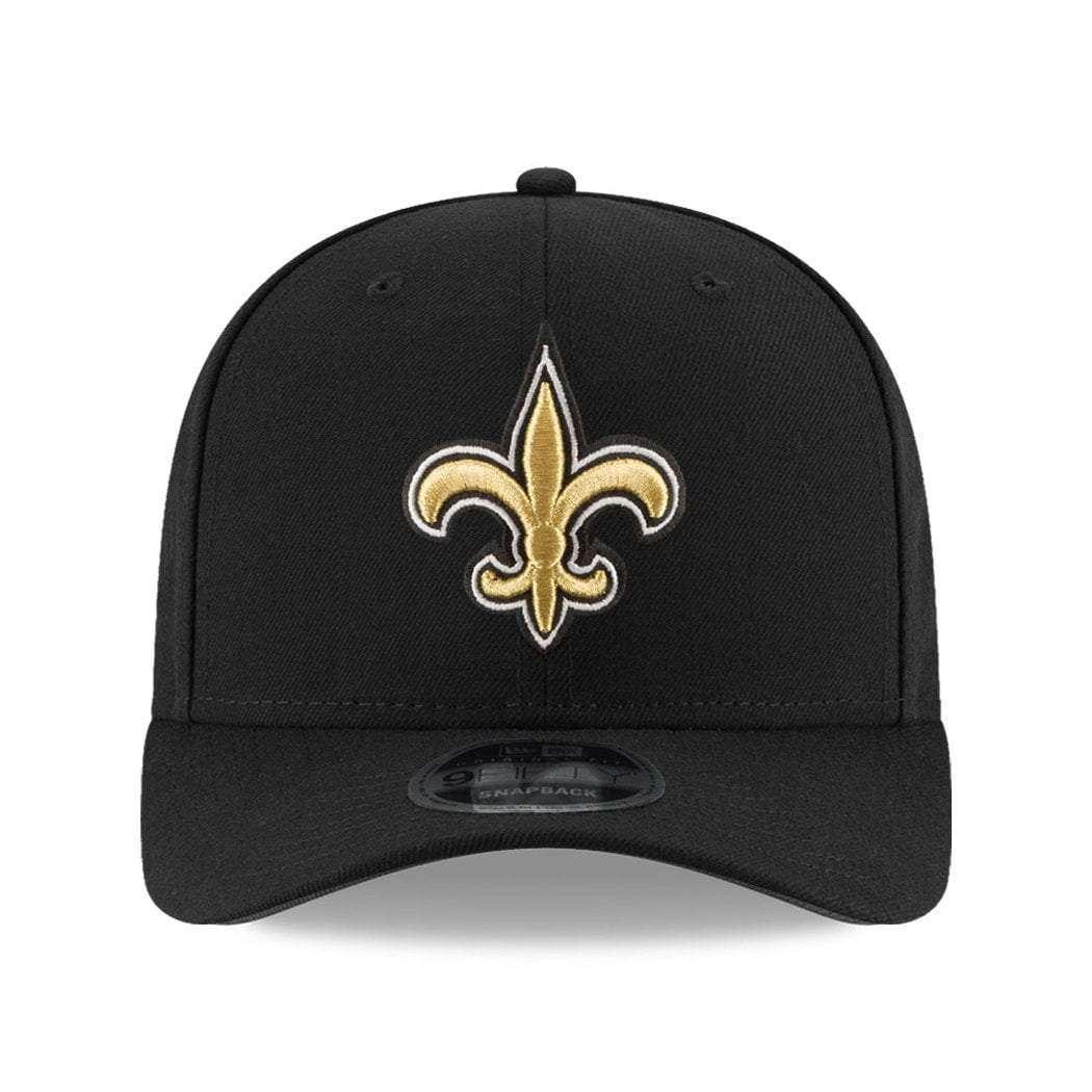 New Orleans Saints New Era NFL Team 9FIFTY OF Pre-Curved Snapback Hat - Black