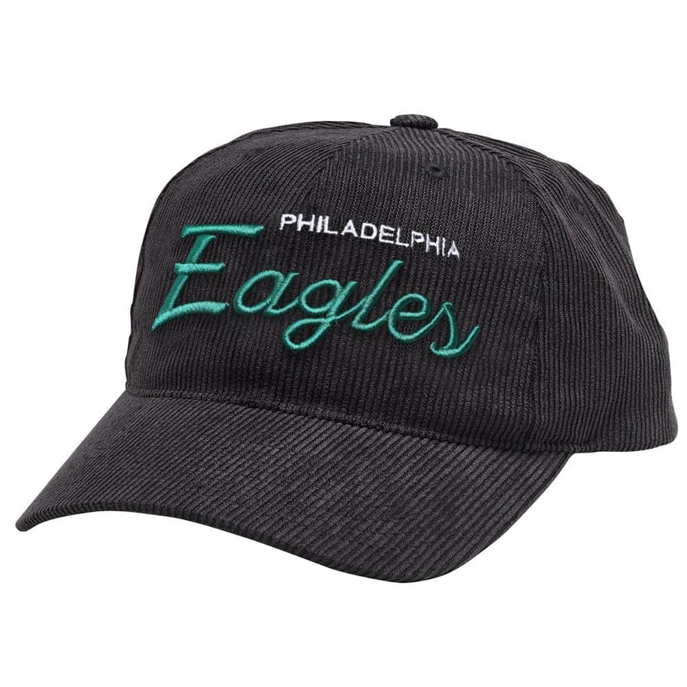 Philadelphia Eagles Mitchell & Ness NFL Montage Pre-Curved Deadstock Snapback Hat - Black
