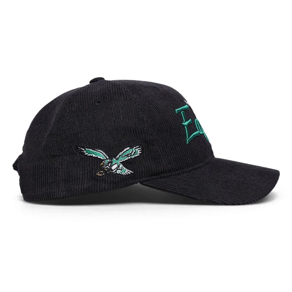 Philadelphia Eagles Mitchell & Ness NFL Montage Pre-Curved Deadstock Snapback Hat - Black