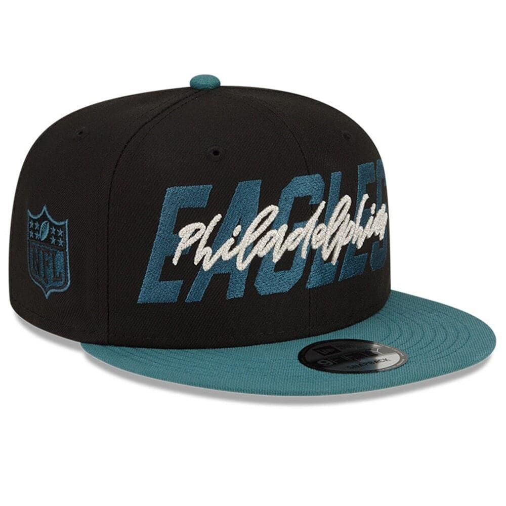 Philadelphia Eagles New Era NFL 2022 Draft On-Stage 9FIFTY Snapback Hat - Black