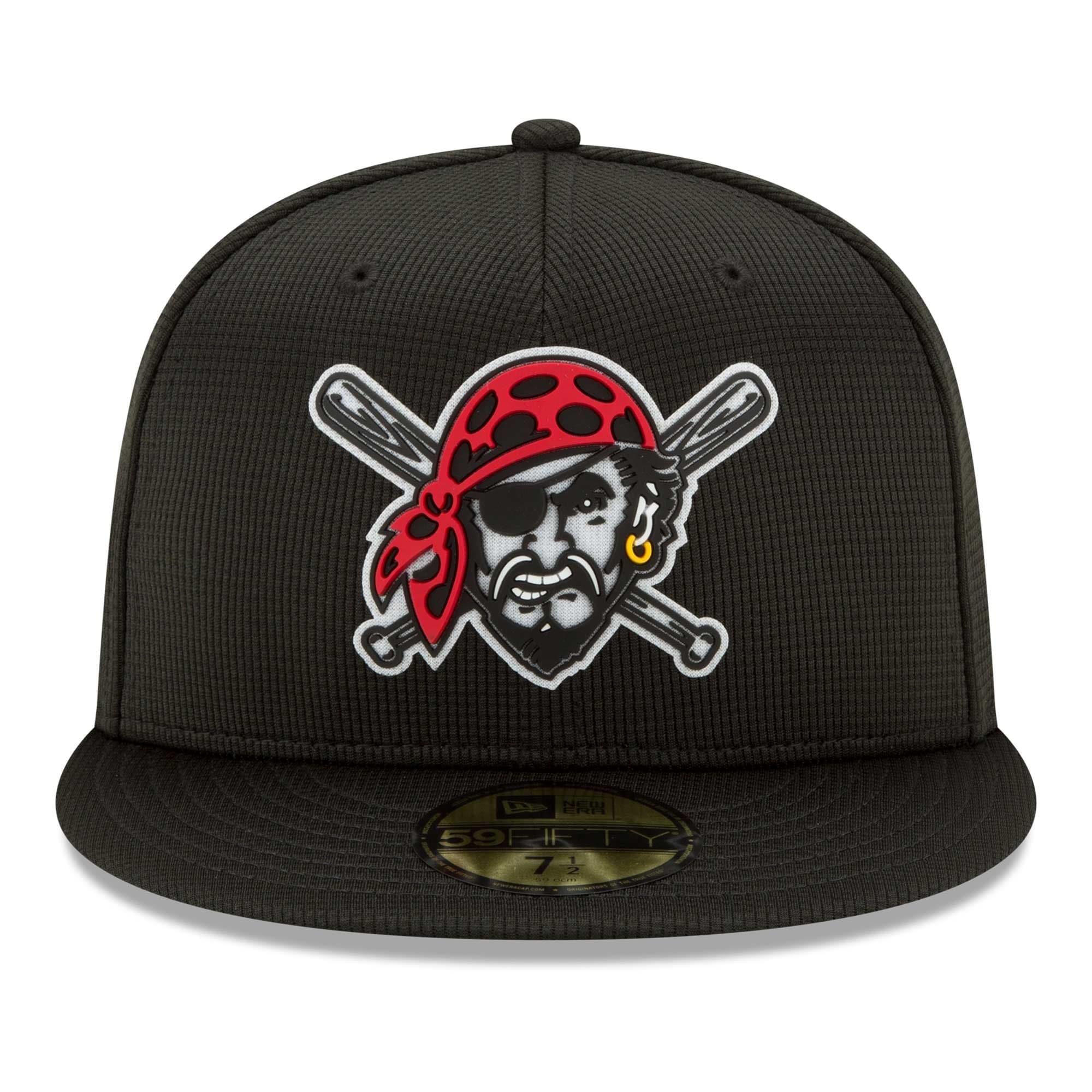 Pittsburgh Pirates New Era MLB Clubhouse 59FIFTY Fitted Hat - Black