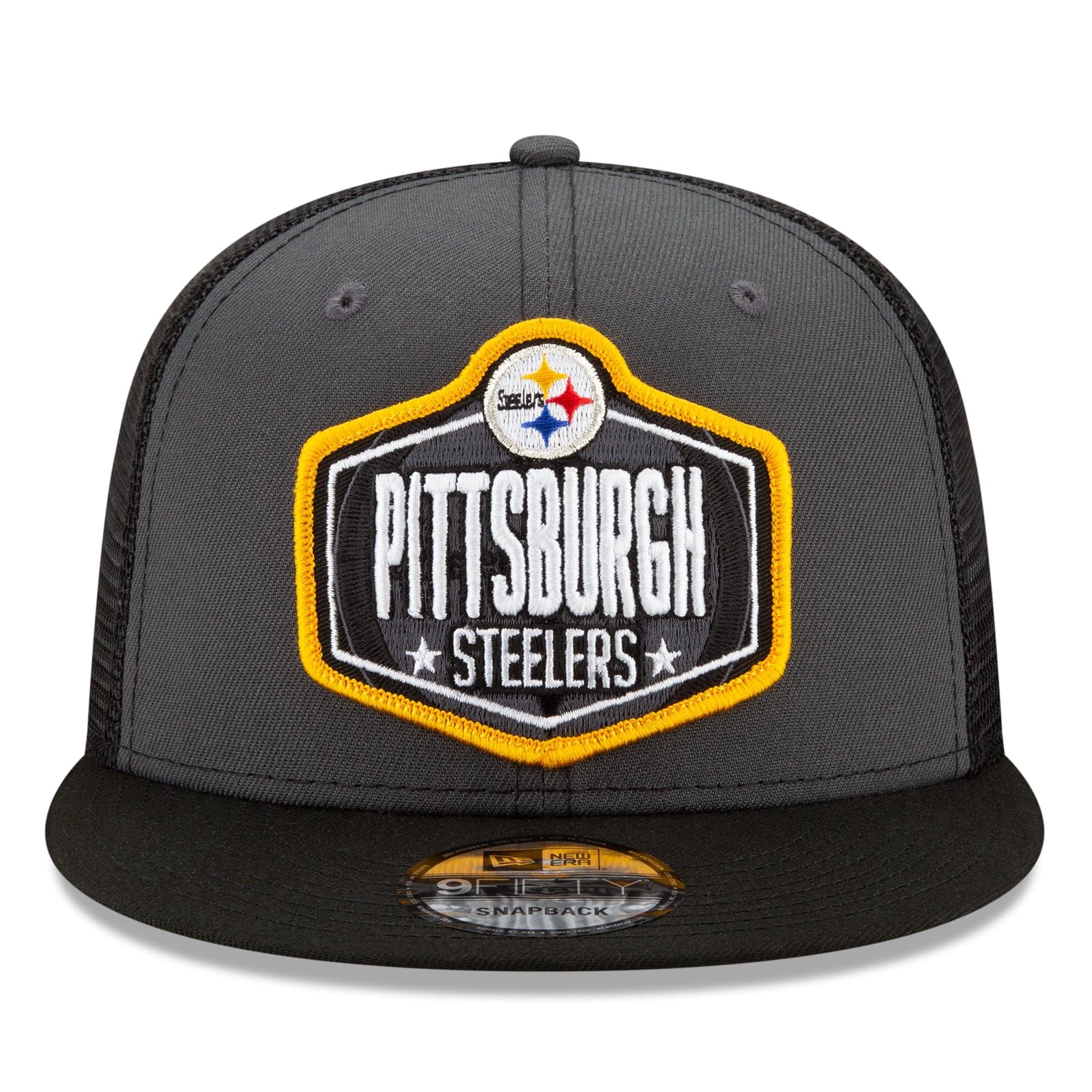 Pittsburgh Steelers New Era 2021 NFL Draft 9FIFTY Snapback Hat - Graphite