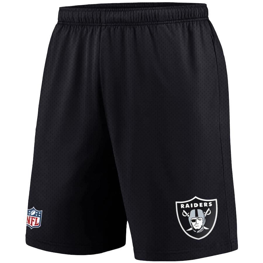Las Vegas Raiders Majestic NFL Mesh Basic Shorts - Black