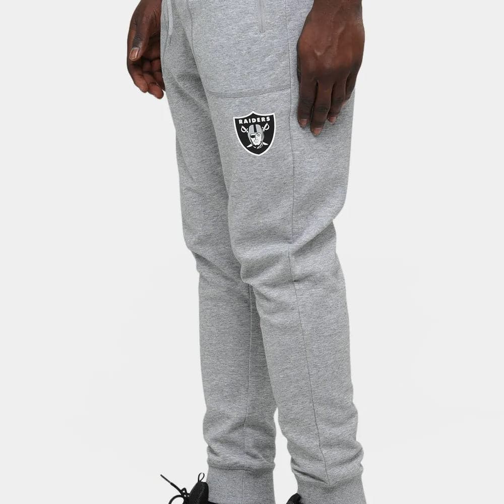 Las Vegas Raiders Majestic NFL Champlain Jogger Pants - Grey Marle