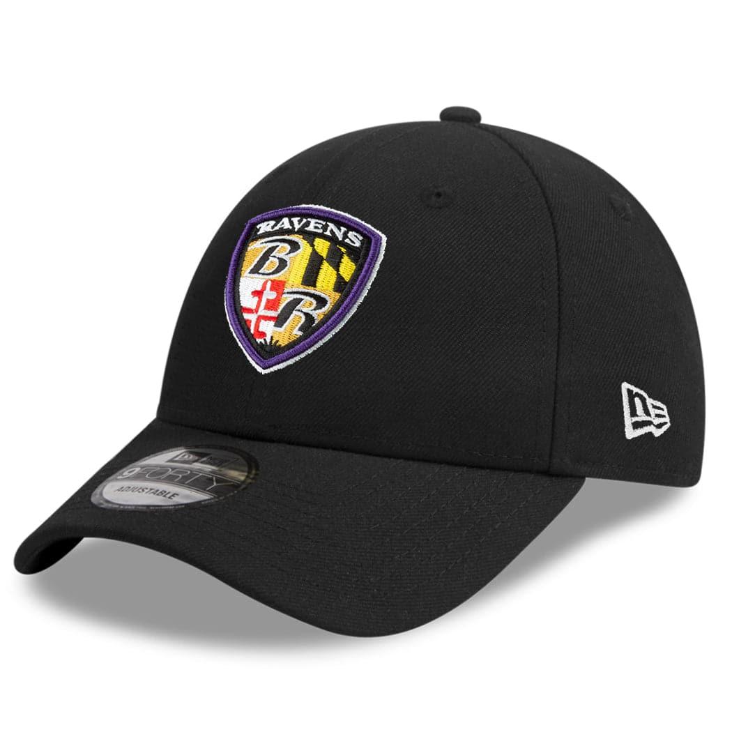 Baltimore Ravens New Era NFL Team Alternate 9FORTY Snapback Curve Hat - Black