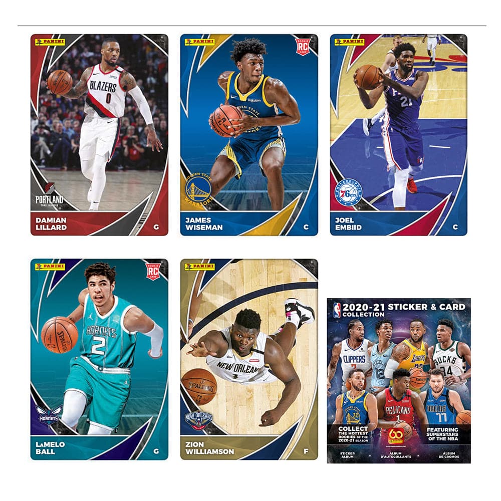 2020-21 Panini NBA Sticker & Trading Card Pack